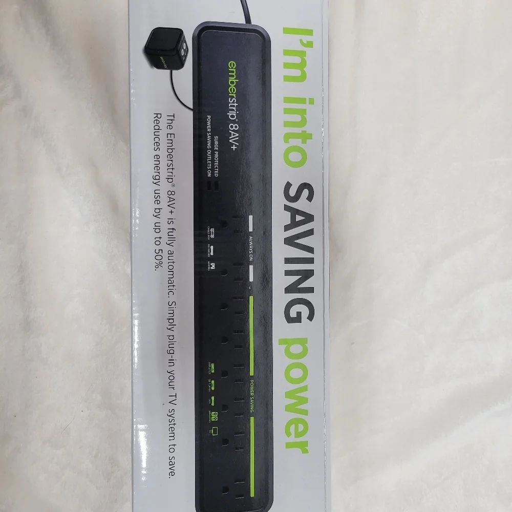 Surge protected Power Strip emberstrip 8 AV+ New in box - Picture 7 of 8